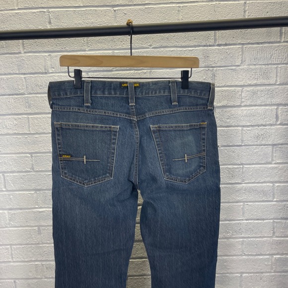 Ariat M5 Rebar Straight Leg Denim Jeans Mens 33x30 Workwear Minimalist Outdoors - Picture 8 of 15